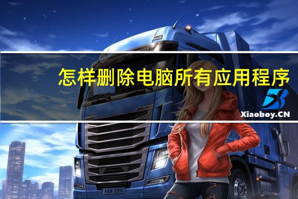 怎样删除电脑所有应用程序