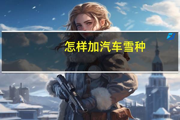 怎样加汽车雪种
