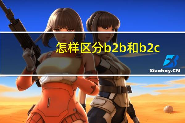 怎样区分b2b和b2c