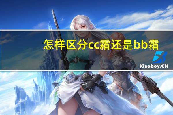 怎样区分cc霜还是bb霜