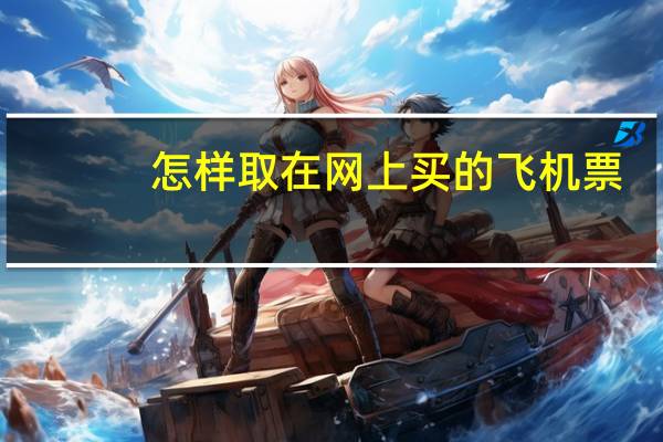 怎样取在网上买的飞机票