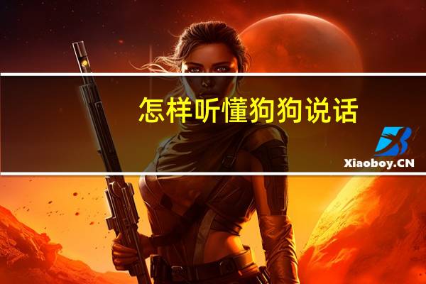 怎样听懂狗狗说话