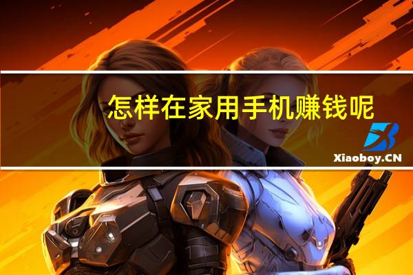 怎样在家用手机赚钱呢