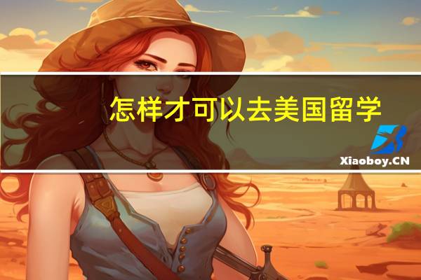 怎样才可以去美国留学