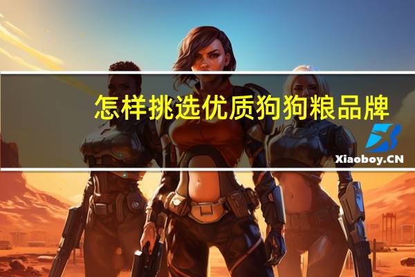 怎样挑选优质狗狗粮品牌