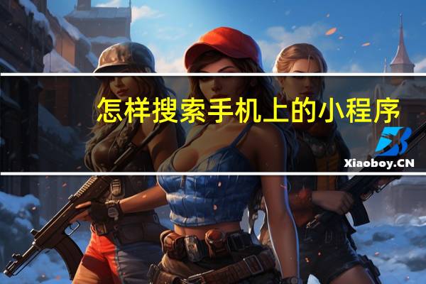 怎样搜索手机上的小程序