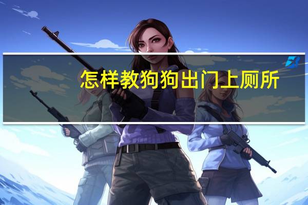 怎样教狗狗出门上厕所