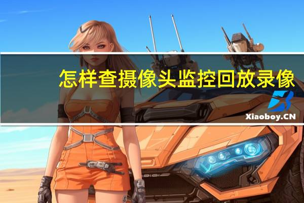 怎样查摄像头监控回放录像