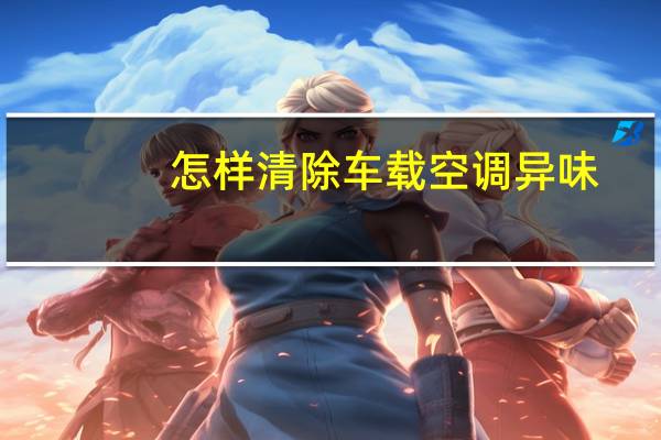 怎样清除车载空调异味