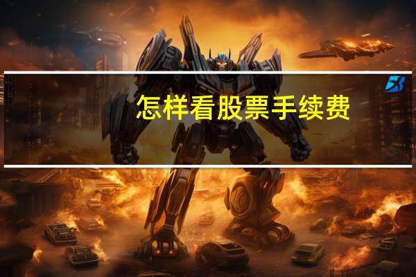 怎样看股票手续费