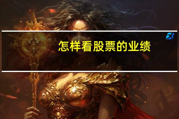 怎样看股票的业绩