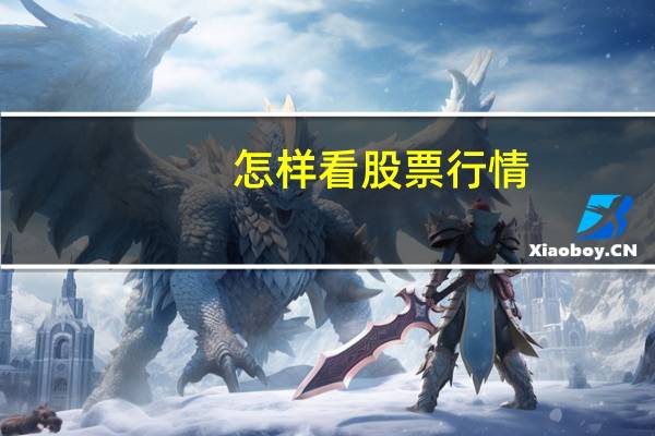 怎样看股票行情