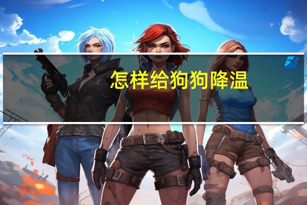 怎样给狗狗降温