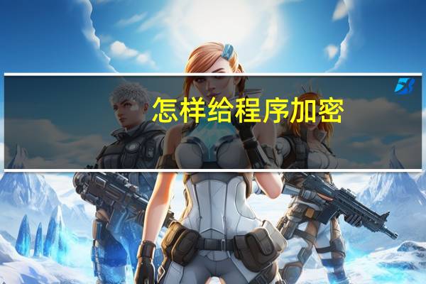 怎样给程序加密