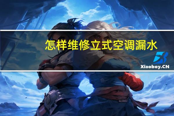 怎样维修立式空调漏水