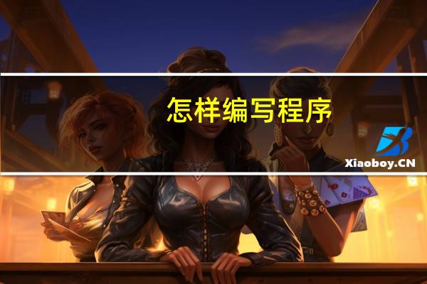 怎样编写程序