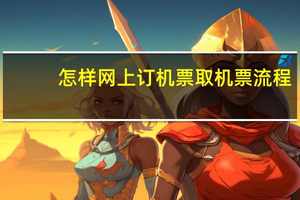 怎样网上订机票取机票流程