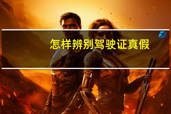 怎样辨别驾驶证真假