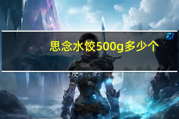 思念水饺500g多少个