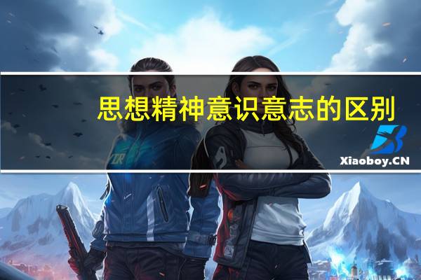 思想精神意识意志的区别