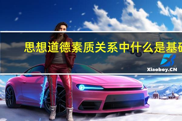 思想道德素质关系中什么是基础