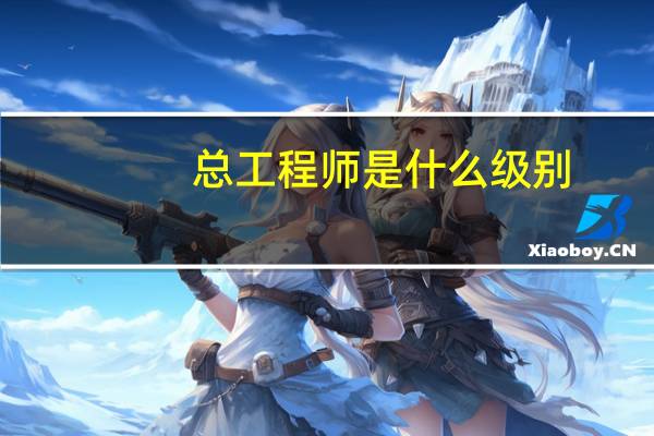 总工程师是什么级别