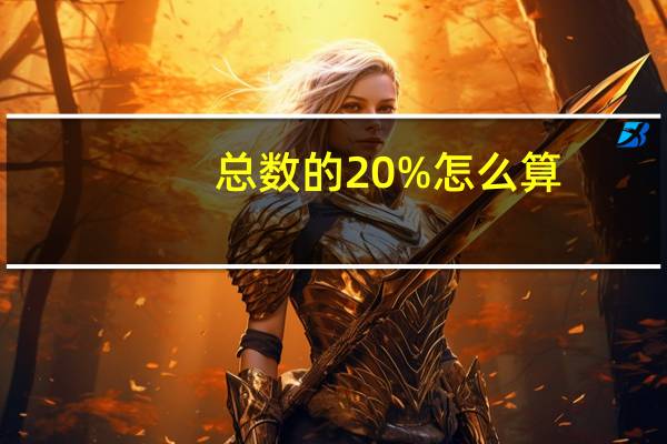 总数的20%怎么算