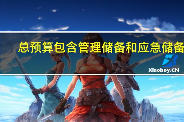 总预算包含管理储备和应急储备吗