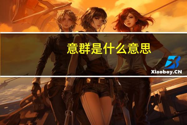 意群是什么意思