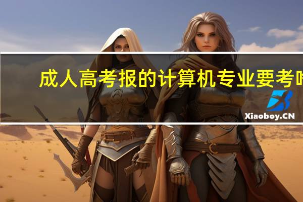 成人高考报的计算机专业要考啥