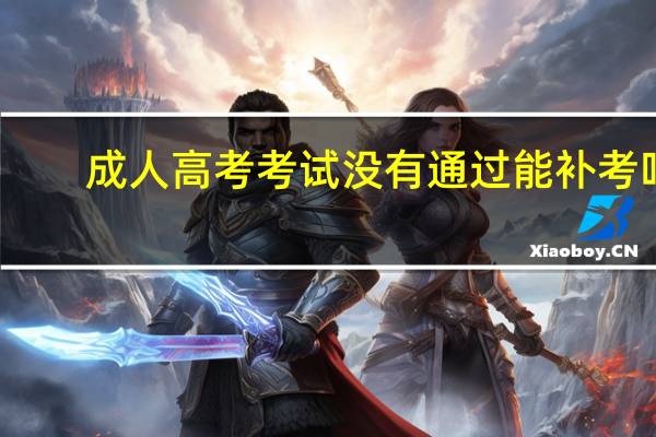 成人高考考试没有通过能补考吗