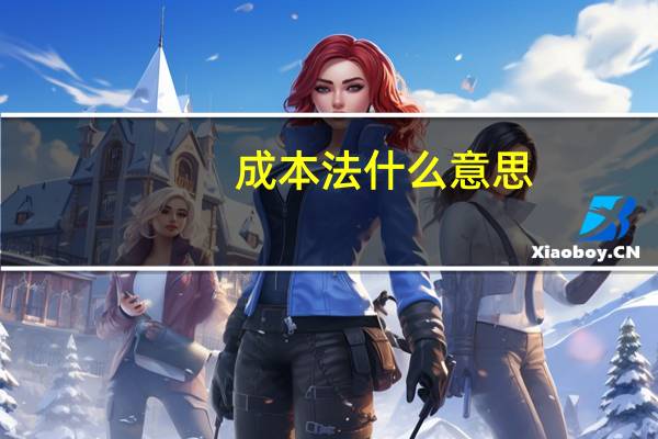成本法什么意思