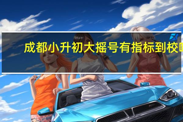 成都小升初大摇号有指标到校吗
