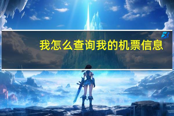 我怎么查询我的机票信息