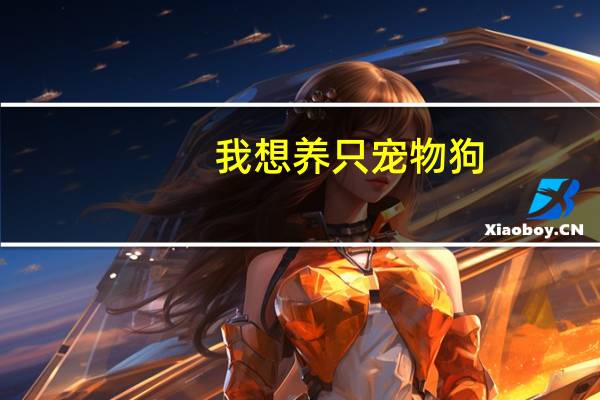 我想养只宠物狗