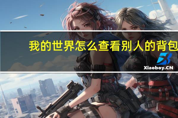 我的世界怎么查看别人的背包