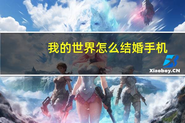 我的世界怎么结婚手机
