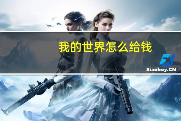 我的世界怎么给钱
