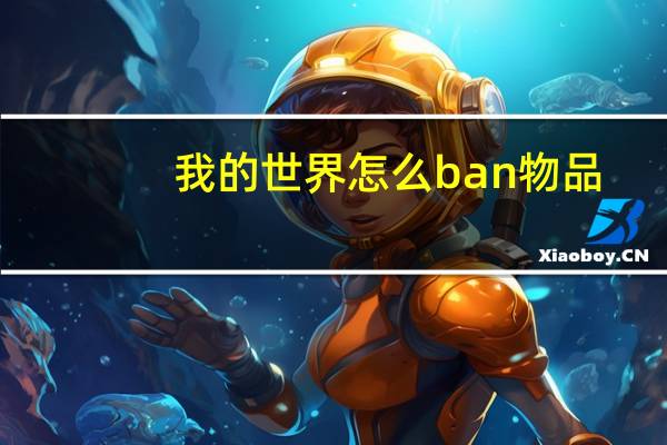 我的世界怎么ban物品
