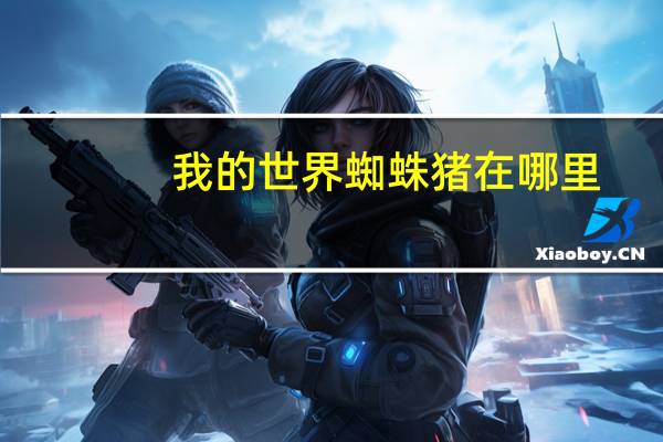 我的世界蜘蛛猪在哪里