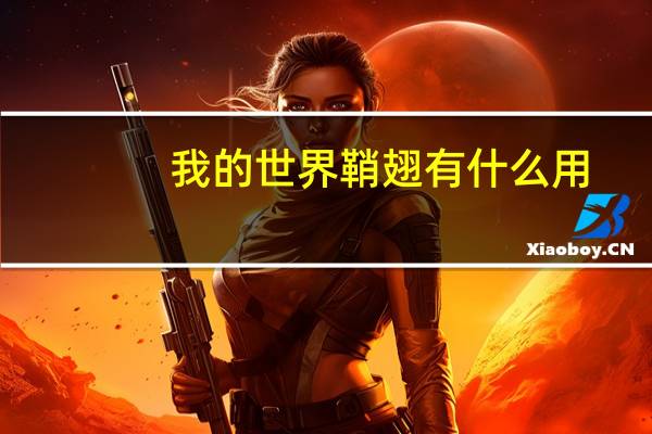 我的世界鞘翅有什么用