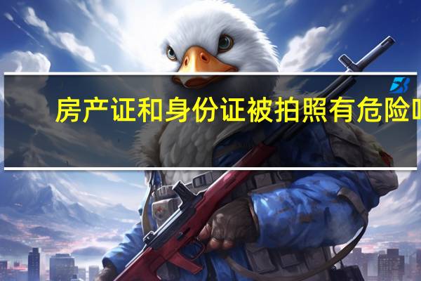 房产证和身份证被拍照有危险吗