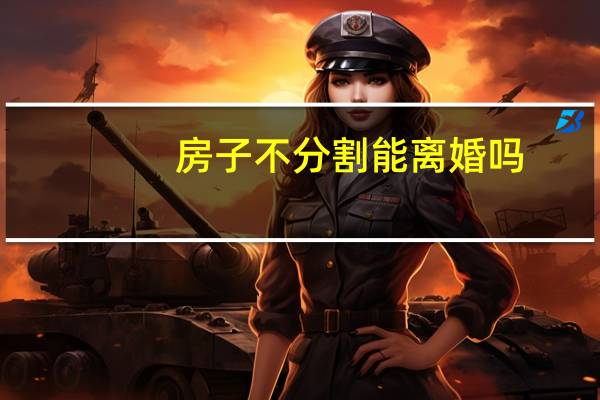 房子不分割能离婚吗