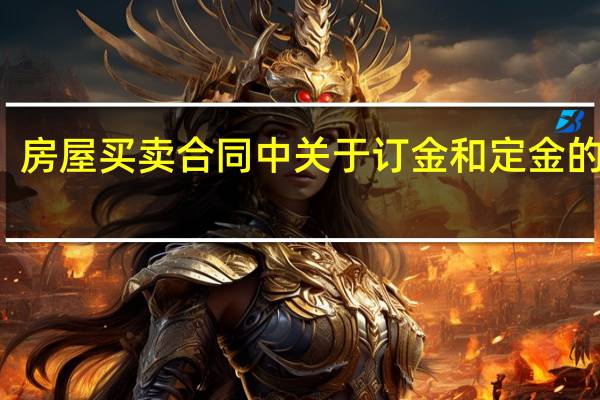 房屋买卖合同中关于订金和定金的区别