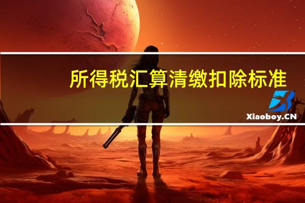 所得税汇算清缴扣除标准