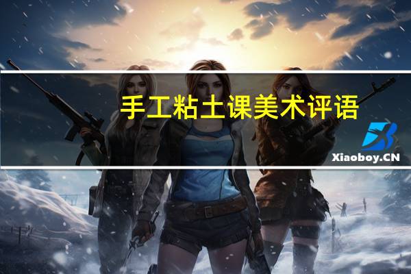 手工粘土课美术评语