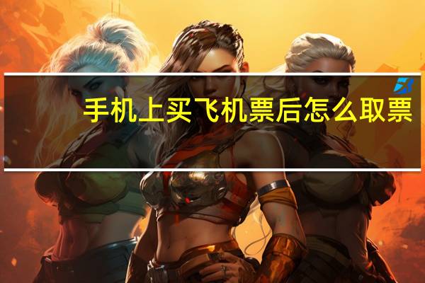 手机上买飞机票后怎么取票