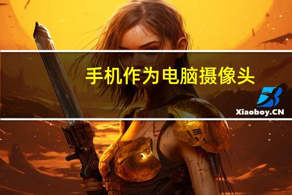 手机作为电脑摄像头