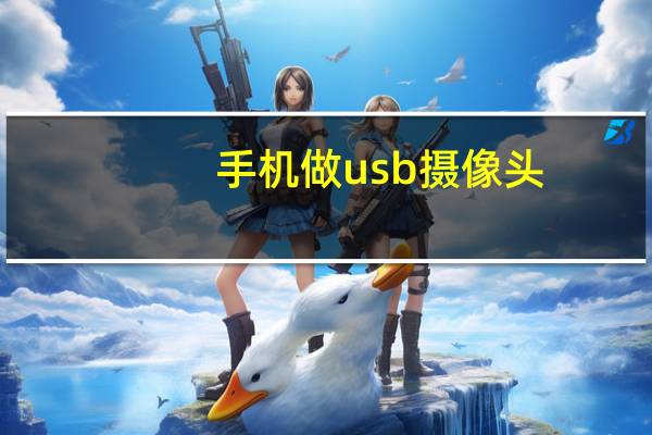 手机做usb摄像头