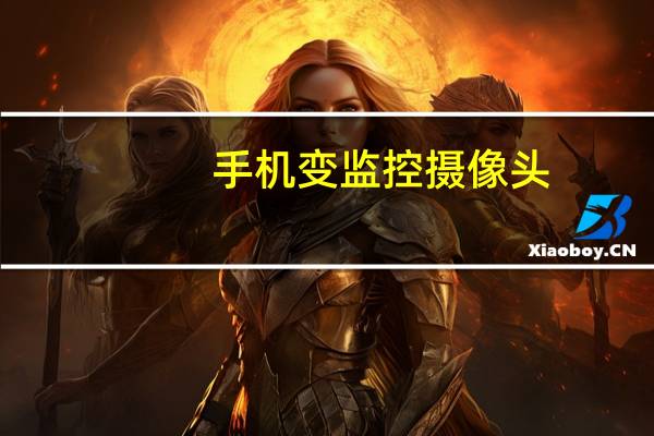 手机变监控摄像头